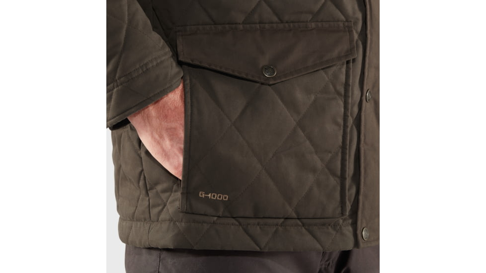 Fjallraven Ovik Wool Padded Jacket - Mens, Dark Olive, Small, F84127-633-S
