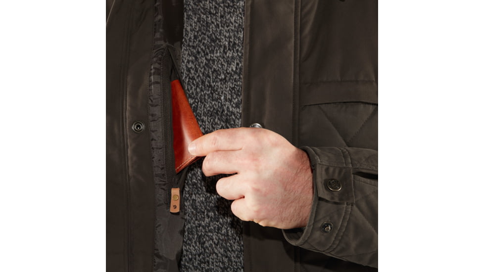 Fjallraven Ovik Wool Padded Jacket - Mens, Dark Olive, Small, F84127-633-S