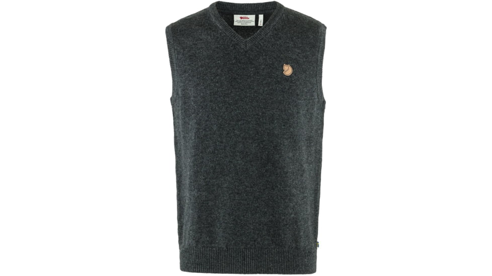 Fjallraven Ovik Wool Vest - Mens, Dark Grey, Small, F87324-030-S
