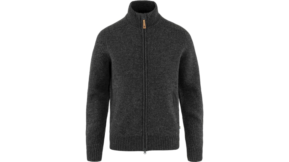 Fjallraven Ovik Zip Cardigan Knit - Mens, Dark Grey, Extra Large, F87071-030-XL