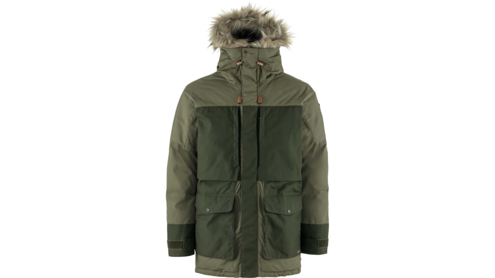 Fjallraven Polar Expedition Parka - Mens, Laurel Green/Deep Forest, Small, F87173-625-662-S