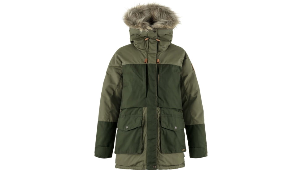 Fjallraven Polar Expedition Parka - Womens, Laurel Green/Deep Forest, 2XS, F87181-625-662-XXS
