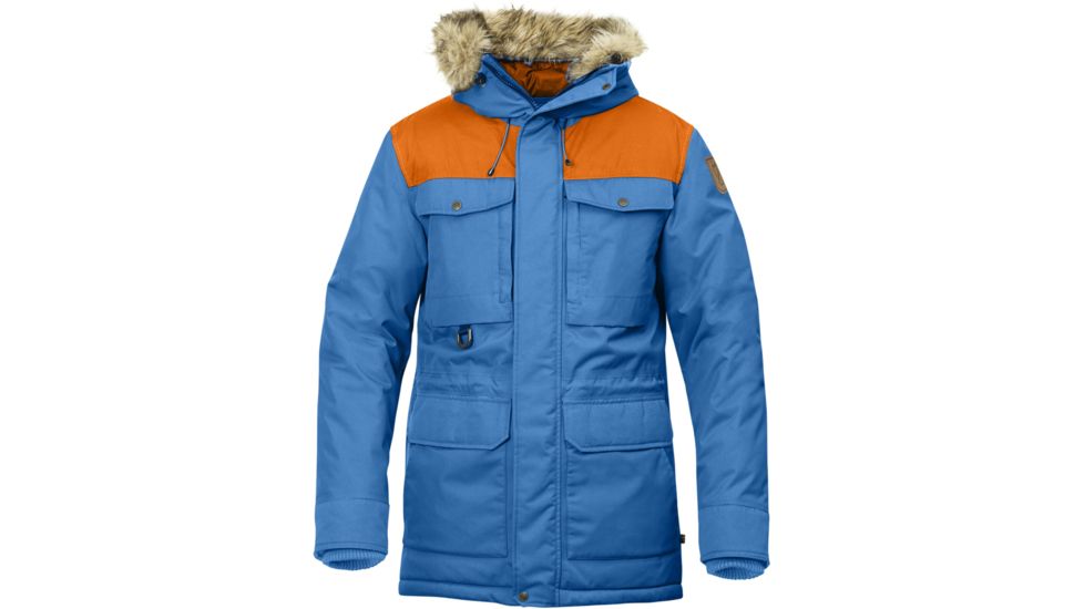 Fjallraven Polar Guide Parka - Men's-UN Blue/Burnt Orange-Small