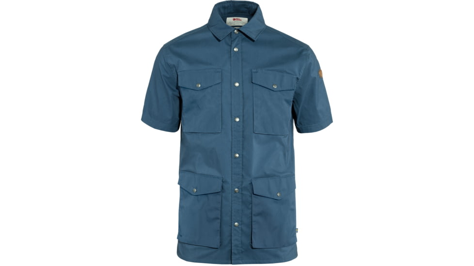 Fjallraven Raven Short Sleeve Shirt - Mens, Indigo Blue, Extra Small, F87106-534-XS
