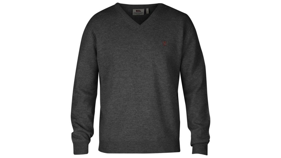 Fjallraven Shepparton Sweater - Mens-Dark Grey-Small