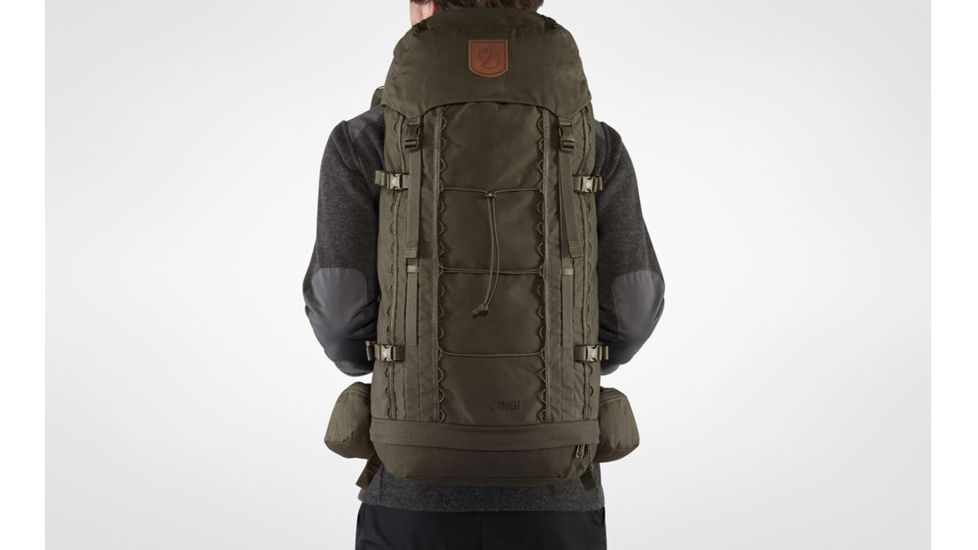 Fjallraven Singi 48 Backpack, Dark Olive, One Size, F23321-633-One Size
