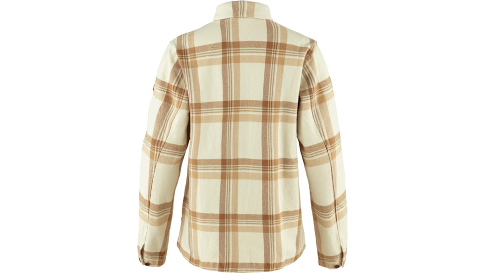 Fjallraven Singi Flannel Overshirt - Womens, Chalk White/Dune Beige, Extra Large, F86986-113-196-XL