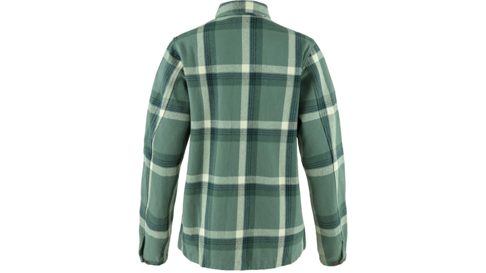 Fjallraven Singi Flannel Overshirt - Womens, Patina Green/Deep Patina, Extra Large, F86986-614-679-XL