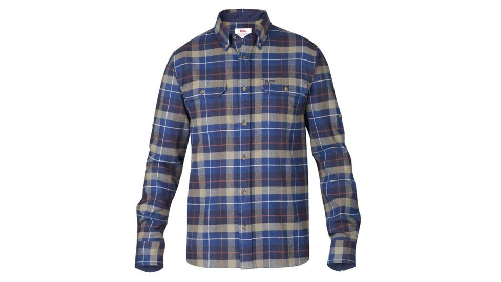 Fjallraven Singi Heavy Flannel Shirt - Mens, Navy, Extra Small, F81373-560-XS