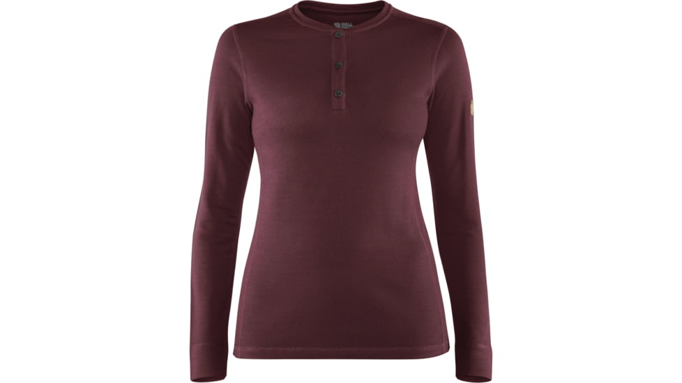 Fjallraven Singi Merino Henley - Womens, Dark, Extra Large, F89310-356-XL