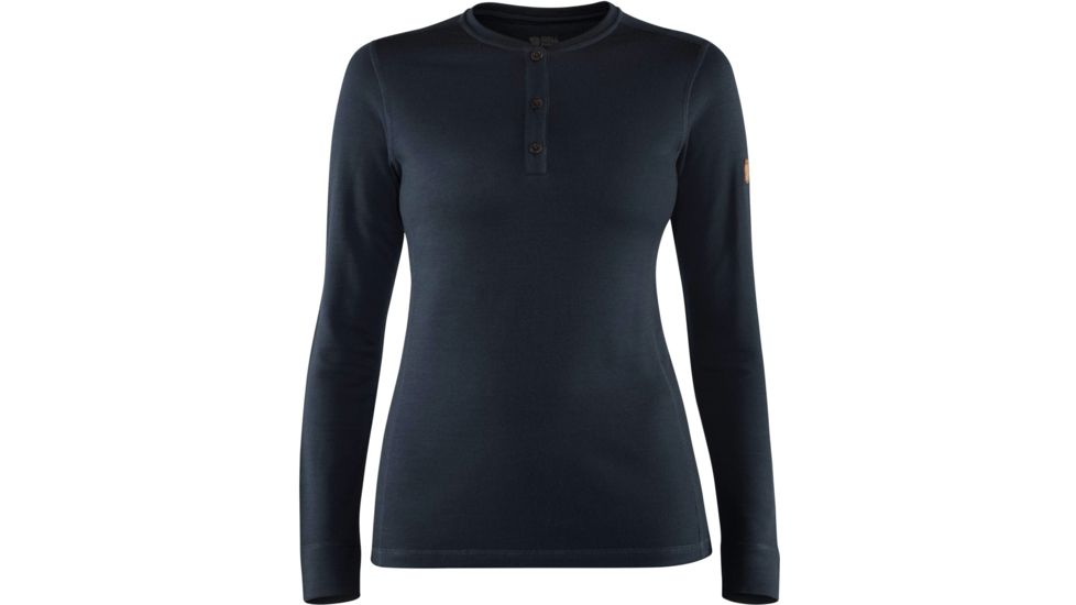 Fjallraven Singi Merino Henley - Womens, Dark Navy, Medium, F89310-555-M