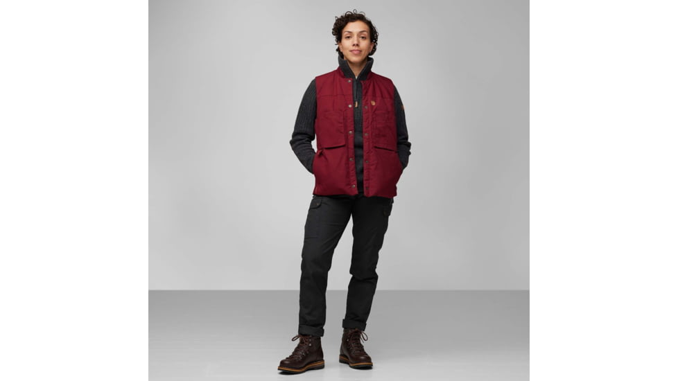Fjallraven Singi Padded Vest - Womens, Bordeaux Red, Small, F87175-347-S