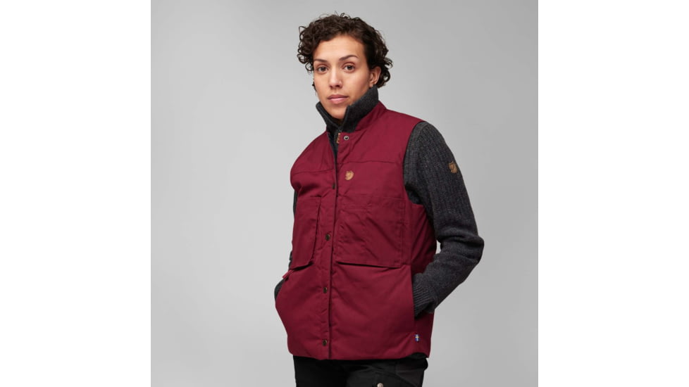 Fjallraven Singi Padded Vest - Womens, Bordeaux Red, Small, F87175-347-S