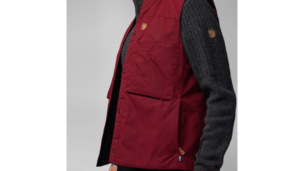 Fjallraven Singi Padded Vest - Womens, Bordeaux Red, Small, F87175-347-S