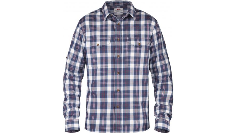 Fjallraven Singi Sarek Flannel Long Sleeve Shirt Mens, Uncle Blue, S F82445-520-S