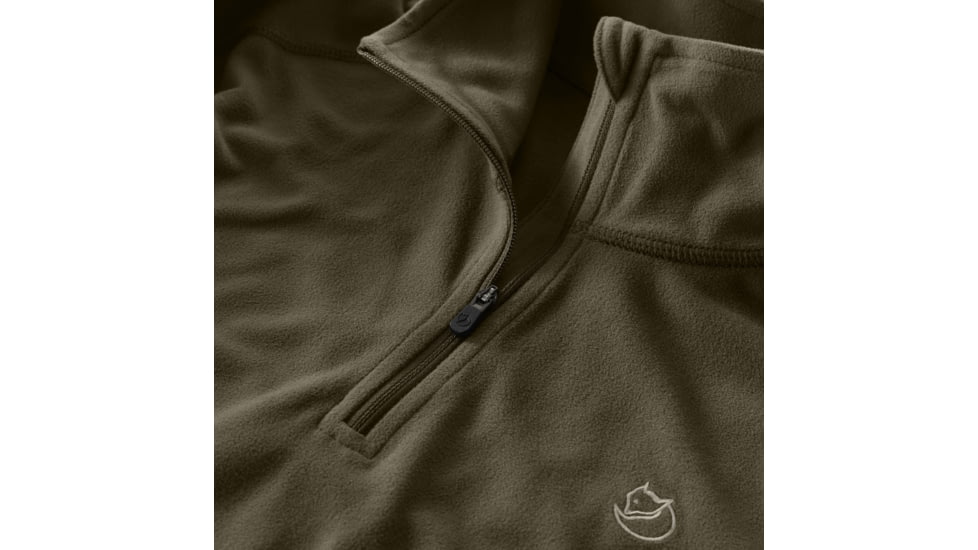 Fjallraven Skare Half Zip - Womens, Dark Olive, Extra Small, F89766-633-XS