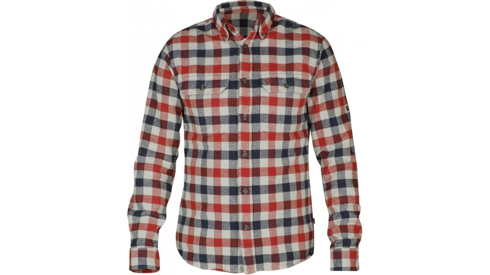 Fjallraven Skog Shirt - Mens-Red-Small