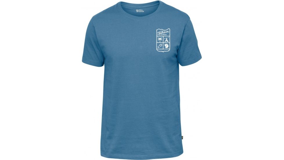 Fjallraven Small Classic Badge T-Shirt Mens, Azure Blue, XS F81953-517-XS