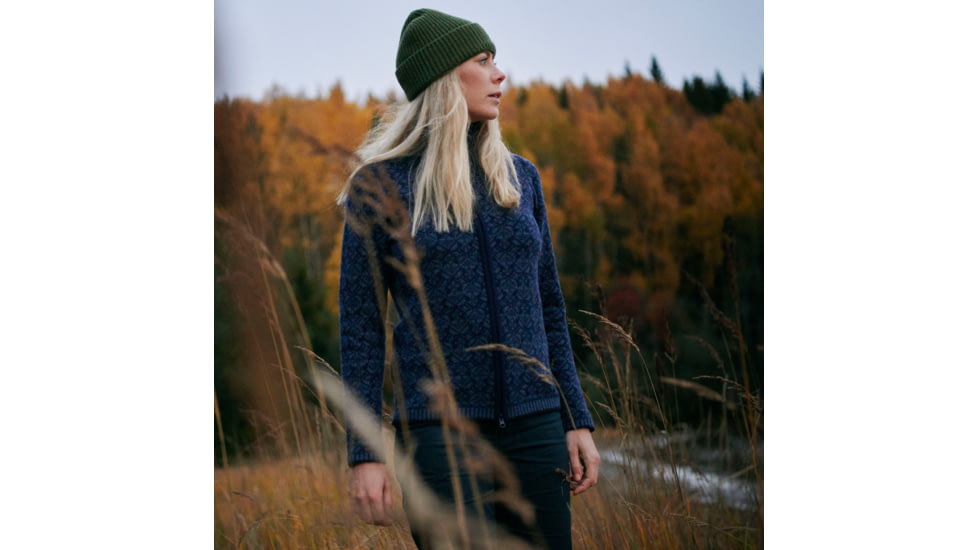 Fjallraven Snow Cardigan - Womens, Dark Navy, Extra Small, F89912-555-XS