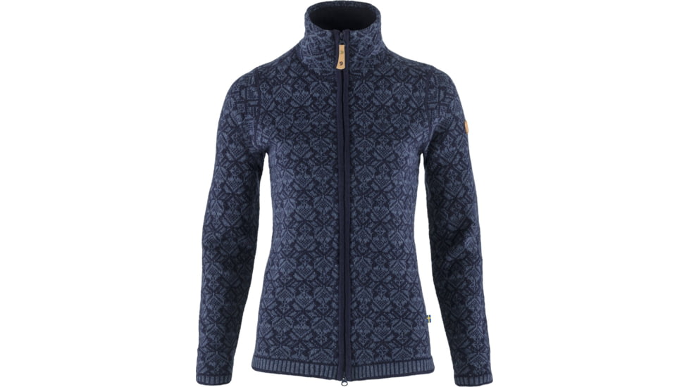 Fjallraven Snow Cardigan - Womens, Dark Navy, Extra Small, F89912-555-XS