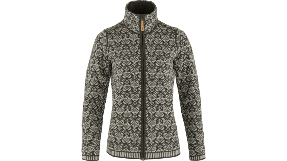 Fjallraven Snow Cardigan - Womens, Dark Olive, Extra Small, F89912-633-XS