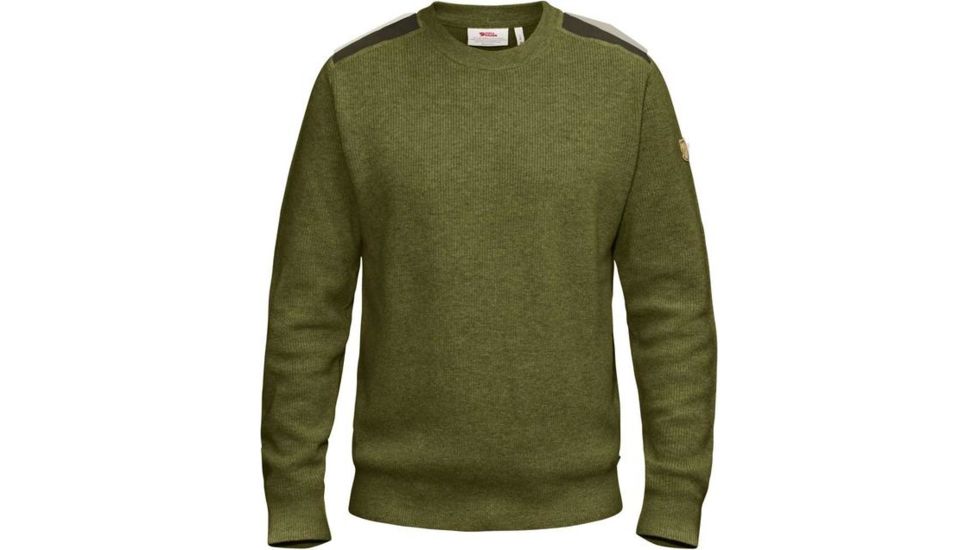 Fjallraven Sormland Crew Sweater - Mens, Dark Olive, Large, F90199-633-L