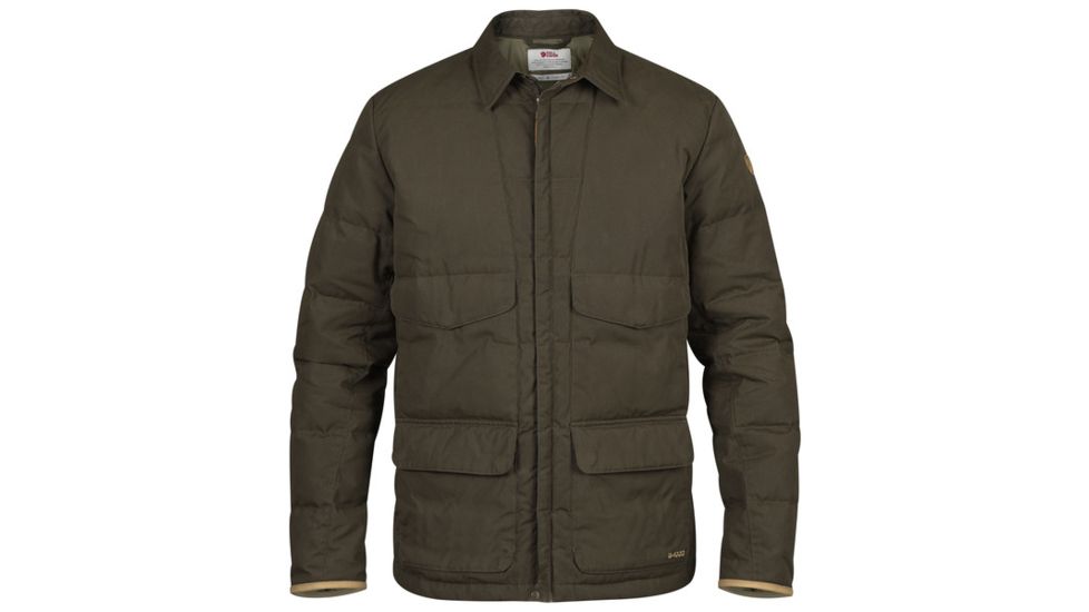 Fjallraven Sormland Down Shirt Jacket - Mens, Dark Olive, Small, F90840-633-S