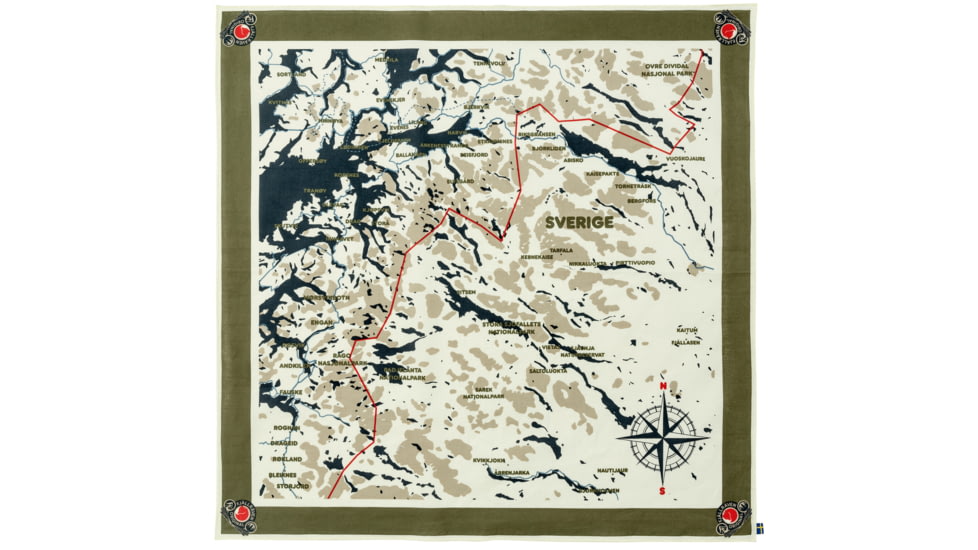 Fjallraven Swedish Classic Cap Scarf - Unisex, Green, One Size, F87148-620-OneSize