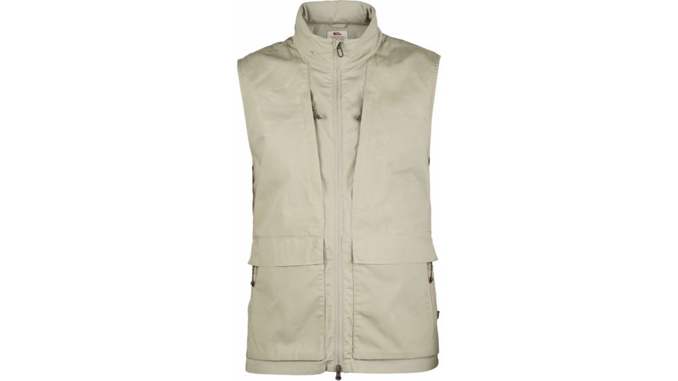 Fjallraven Travellers Vest - Men's-Limestone-X-Large