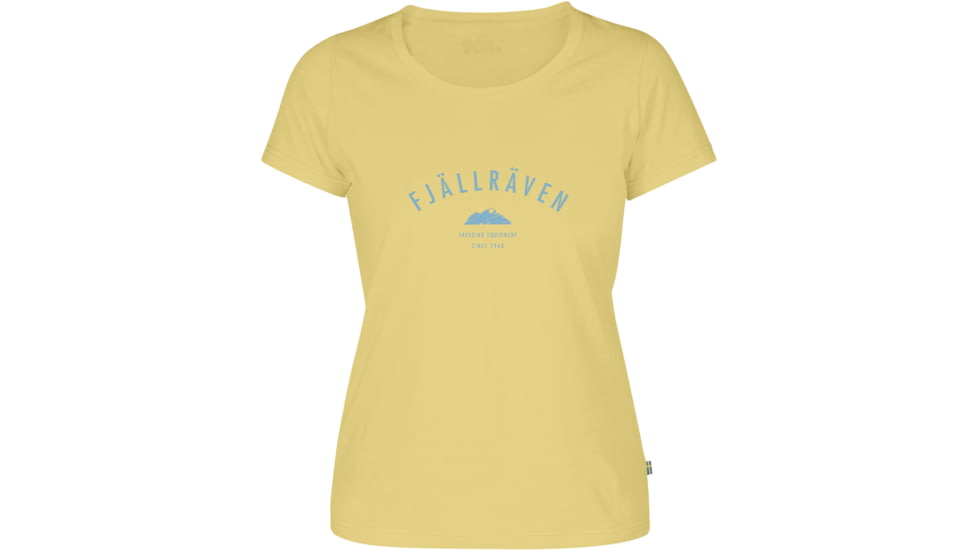 Fjallraven Trekking Equipment T-Shirt - Women's-Pale Yellow-Small
