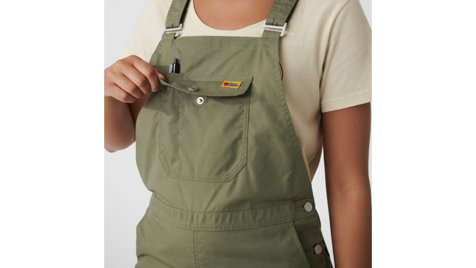 Fjallraven Vardag Dungaree Trousers - Womens, Green, Medium, F87030-620-M