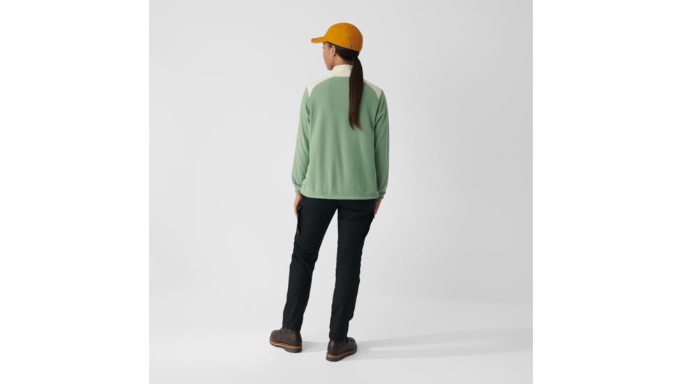 Fjallraven Vardag Lite Fleece - Womens, Sage Green/Chalk White, Medium, F84785-516-113-M