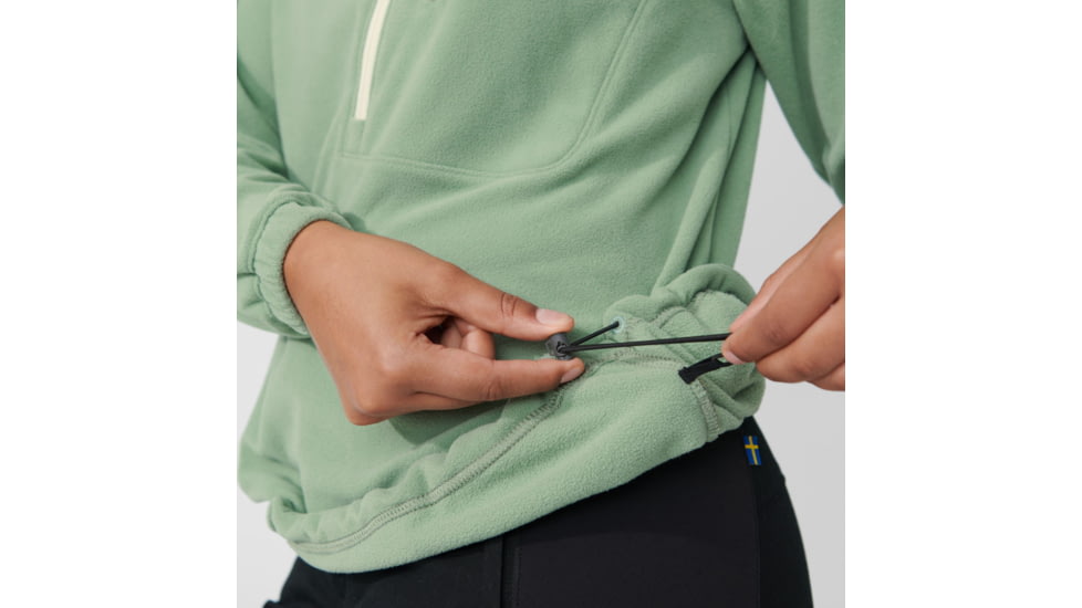 Fjallraven Vardag Lite Fleece - Womens, Sage Green/Chalk White, Medium, F84785-516-113-M