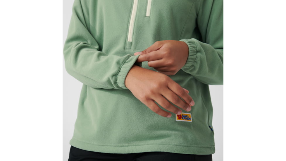 Fjallraven Vardag Lite Fleece - Womens, Sage Green/Chalk White, Medium, F84785-516-113-M