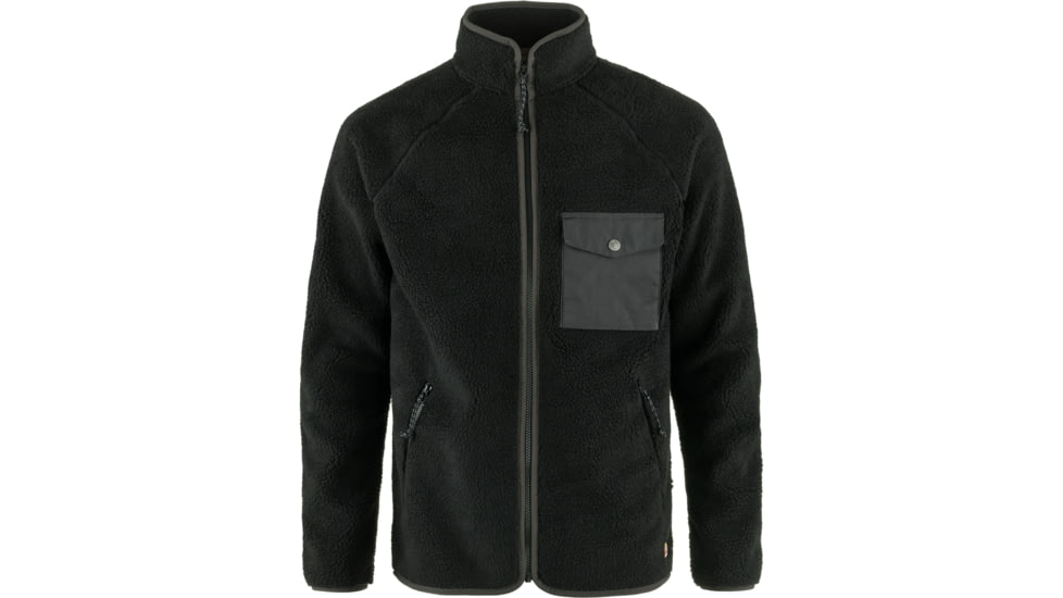 Fjallraven Vardag Pile Fleece - Mens, Black/Dark Grey, Extra Large, F84158-550-030-XL