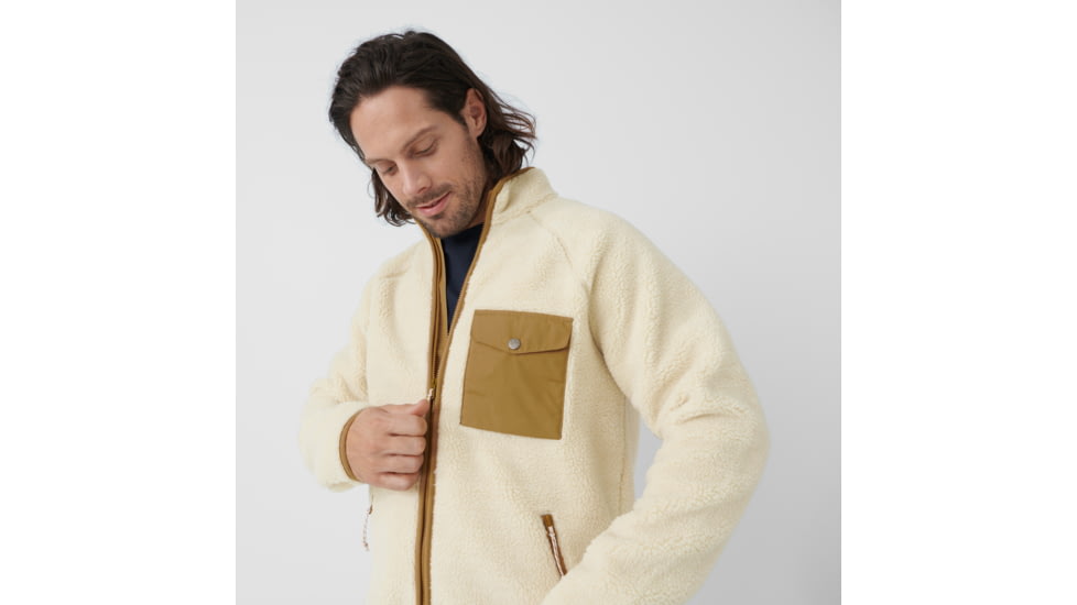 Fjallraven Vardag Pile Fleece - Mens, Chalk White, Medium, F84158-113-M