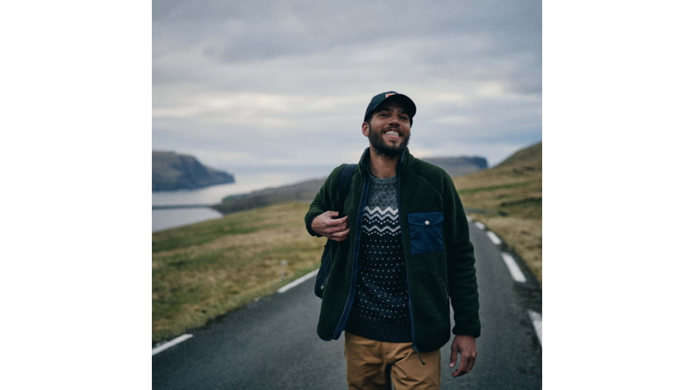 Fjallraven Vardag Pile Fleece - Mens, Deep Forest, Medium, F84158-662-M