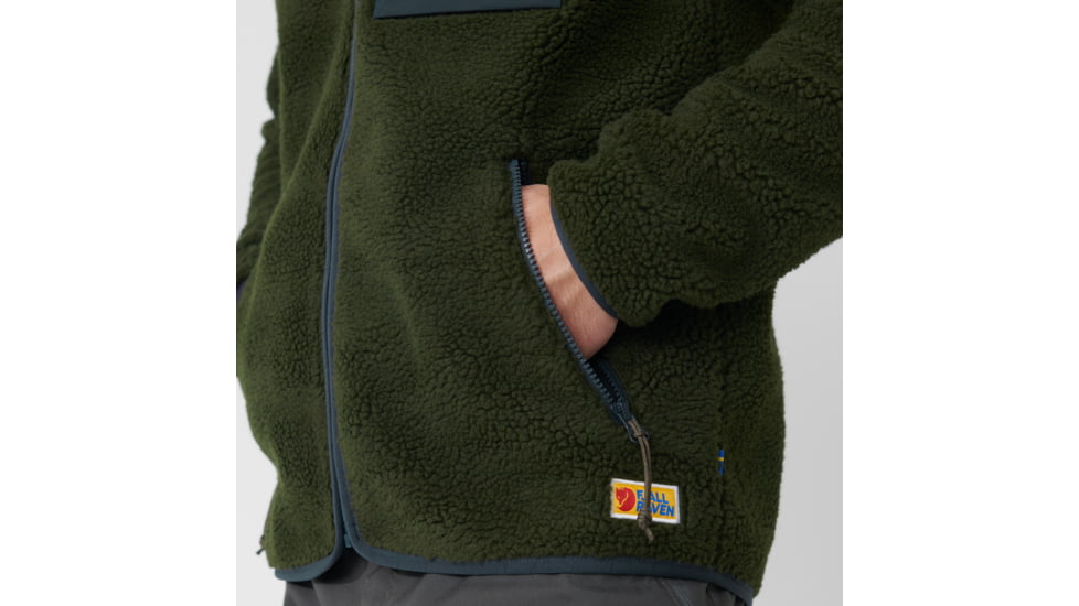 Fjallraven Vardag Pile Fleece - Mens, Deep Forest, Medium, F84158-662-M