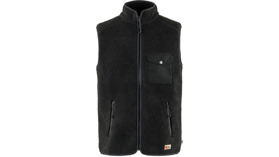 Fjallraven Vardag Pile Fleece Vest - Mens, Black, 2XL, F87073-550-XXL