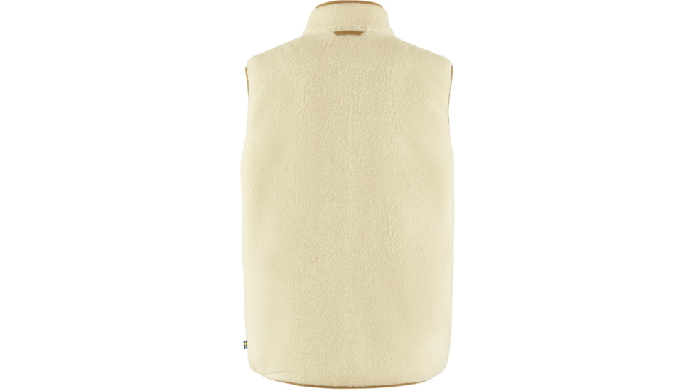 Fjallraven Vardag Pile Fleece Vest - Mens, Chalk White-Buckwheat Brown, Medium, F87073-113-232-M