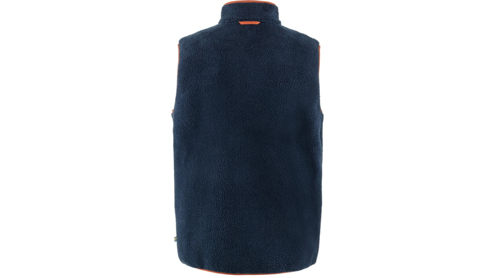 Fjallraven Vardag Pile Fleece Vest - Mens, Navy-Autumn Leaf, Medium, F87073-560-215-M