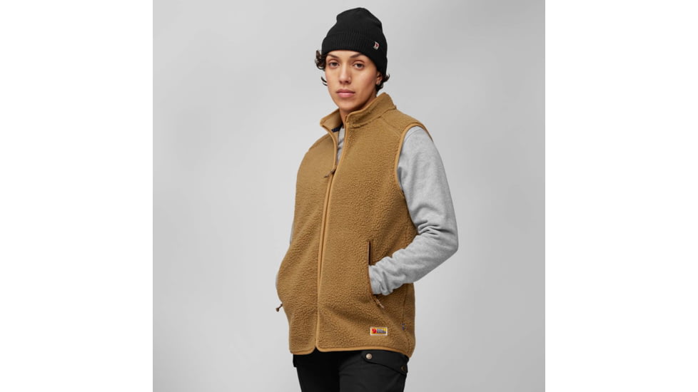 Fjallraven Vardag Pile Fleece Vest - Womens, Buckwheat Brown, Extra Small, F86994-232-XS