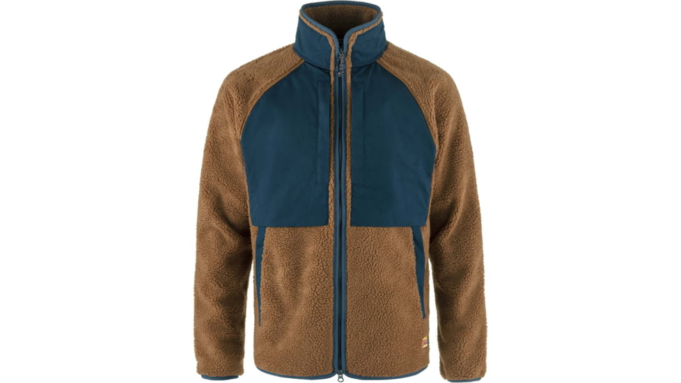Fjallraven Vardag Pile Jacket - Mens, Chestnut/Navy, 2XL, F87164-230-560-XXL