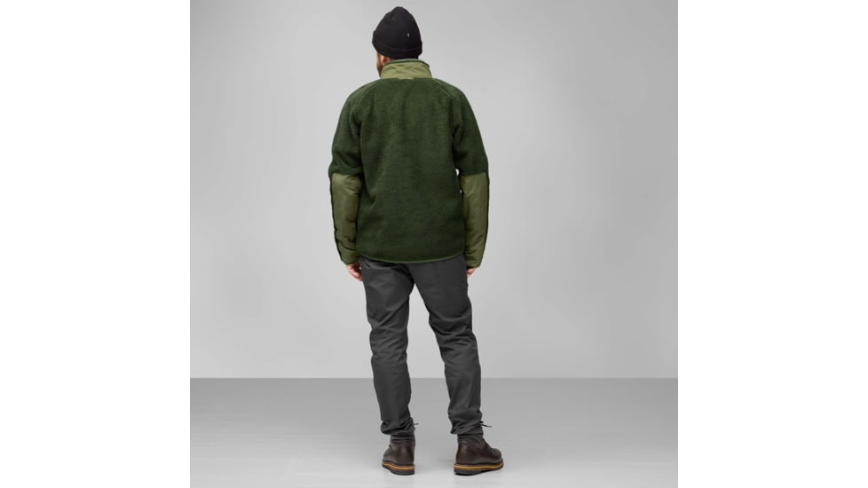 Fjallraven Vardag Pile Jacket - Mens, Deep Forest/Laurel Green, Extra Small, F87164-662-625-XS