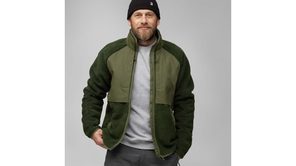 Fjallraven Vardag Pile Jacket - Mens, Deep Forest/Laurel Green, Extra Small, F87164-662-625-XS
