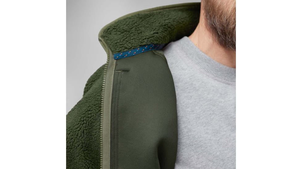Fjallraven Vardag Pile Jacket - Mens, Deep Forest/Laurel Green, Extra Small, F87164-662-625-XS