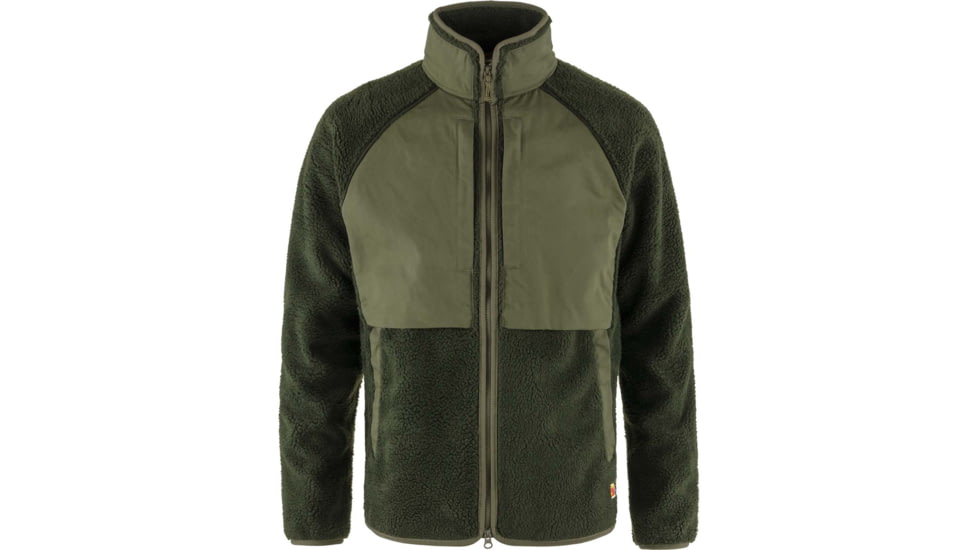 Fjallraven Vardag Pile Jacket - Mens, Deep Forest/Laurel Green, Extra Small, F87164-662-625-XS