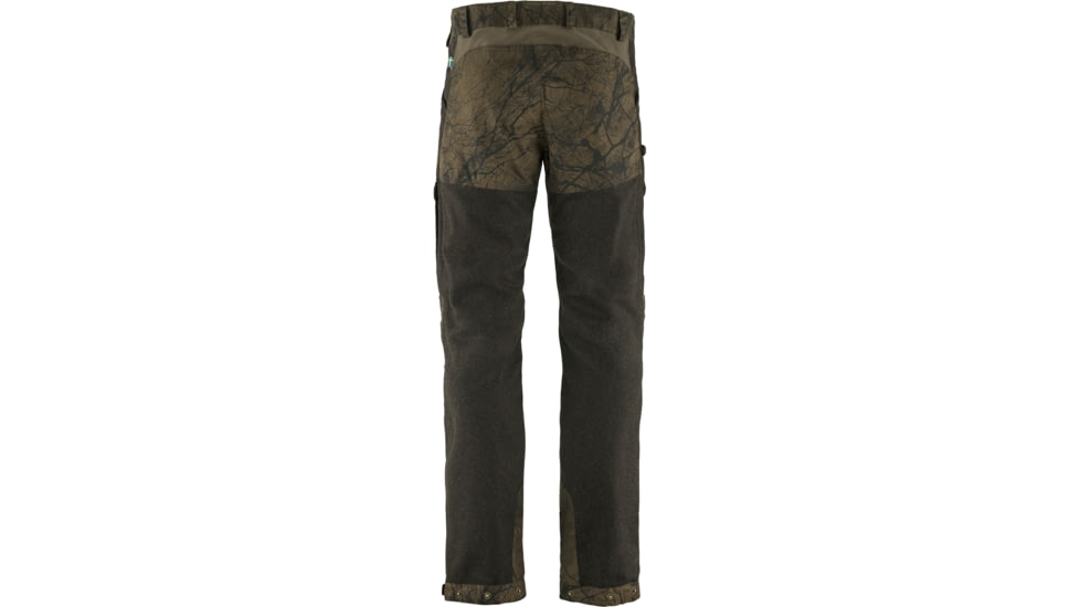 Fjallraven Varmland Wool Trousers - Mens, Dark Olive-Dark Olive Camo, 60, F86904-633-636-60