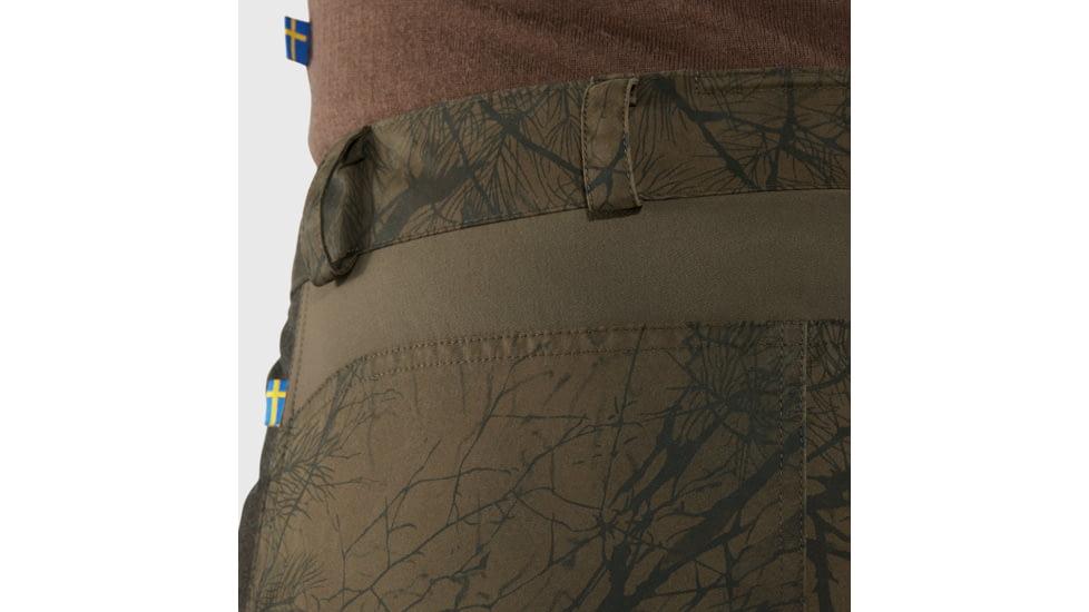 Fjallraven Varmland Wool Trousers - Mens, Dark Olive-Dark Olive Camo, 60, F86904-633-636-60