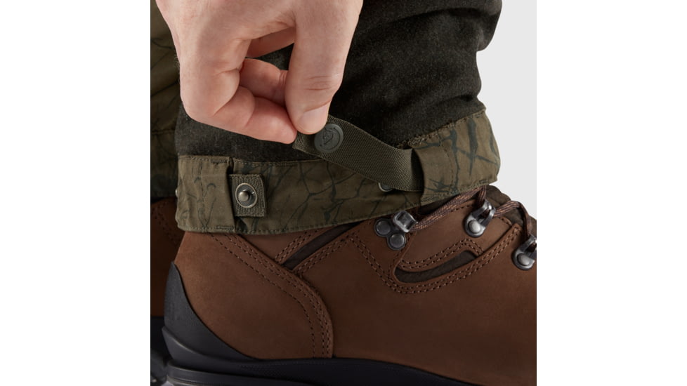 Fjallraven Varmland Wool Trousers - Mens, Dark Olive-Dark Olive Camo, 60, F86904-633-636-60